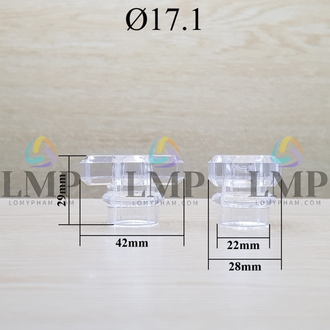 Nắp chụp vuông cao Ø17.1
