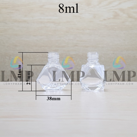 Thân chai thủy tinh treo xe 8ml