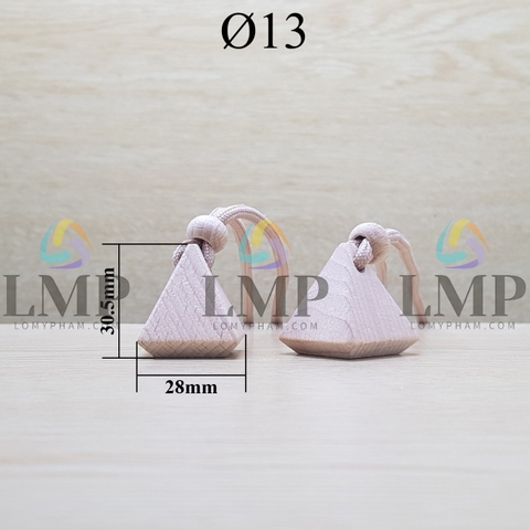 Nắp gỗ treo xe dây thường Ø13