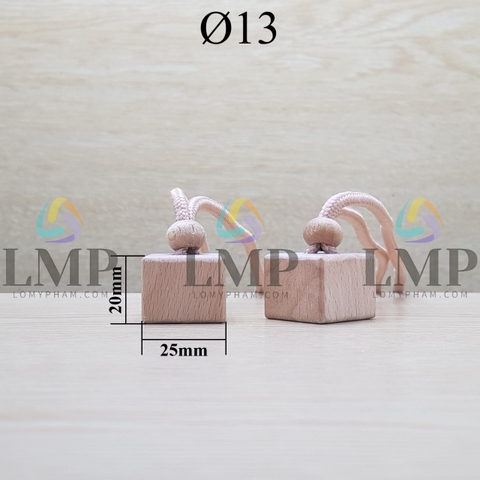 Nắp gỗ treo xe dây thường Ø13