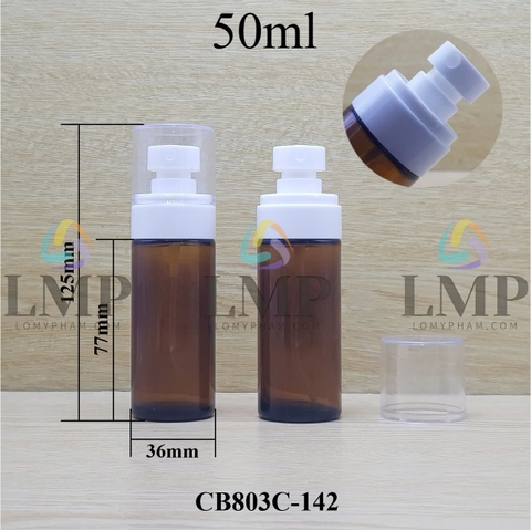 Chai thủy tinh nâu đầu phun sương loại to