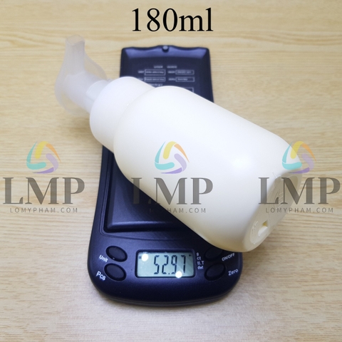 Chai HDPE tạo bọt nắp có khóa