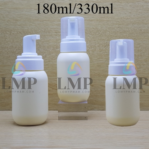 Chai HDPE tạo bọt nắp nhựa