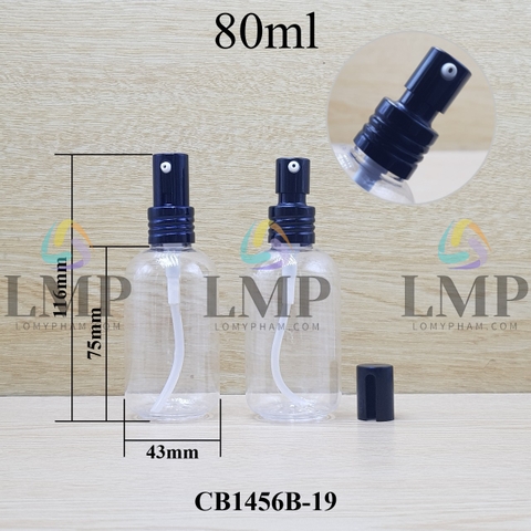 Chai vai tròn đầu nhôm giọt cao 80ml