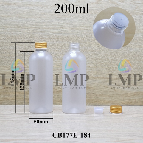 Chai 24g vai tròn nắp nhôm cuốn biên 200ml