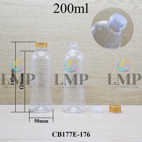 Chai 24g vai tròn nắp nhôm cuốn biên 200ml