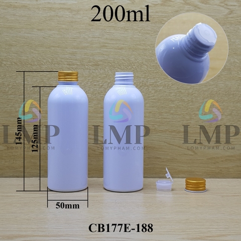 Chai 24g vai tròn nắp nhôm cuốn biên 200ml