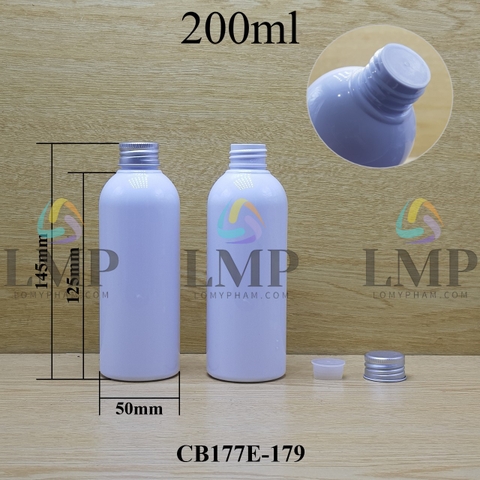 Chai 24g vai tròn nắp nhôm cuốn biên 200ml