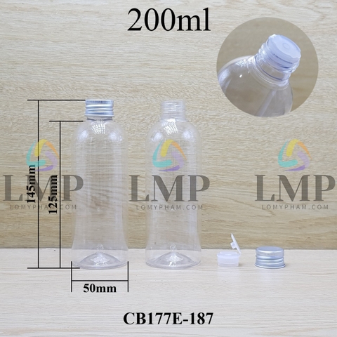 Chai 24g vai tròn nắp nhôm cuốn biên 200ml