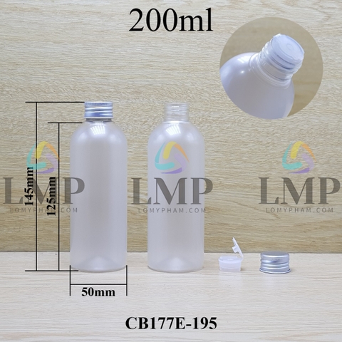 Chai 24g vai tròn nắp nhôm cuốn biên 200ml