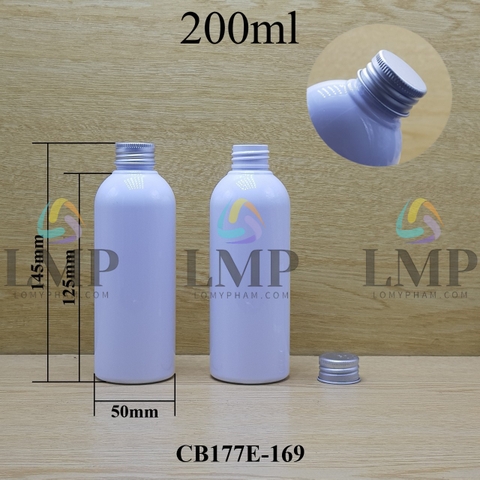 Chai 24g vai tròn nắp nhôm cuốn biên 200ml