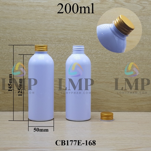 Chai 24g vai tròn nắp nhôm cuốn biên 200ml