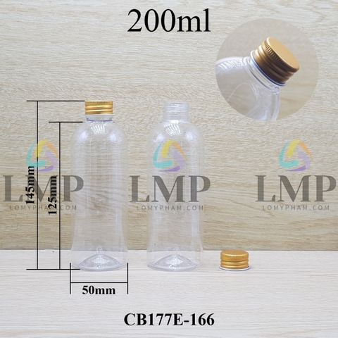 Chai 24g vai tròn nắp nhôm cuốn biên 200ml