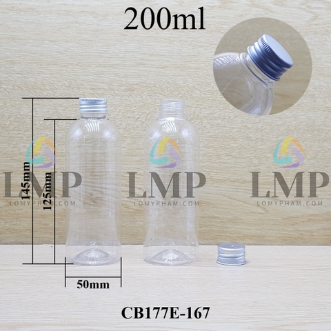 Chai 24g vai tròn nắp nhôm cuốn biên 200ml