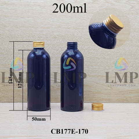 Chai 24g vai tròn nắp nhôm cuốn biên 200ml