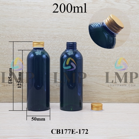 Chai 24g vai tròn nắp nhôm cuốn biên 200ml