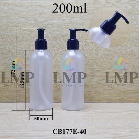 Chai 24g vai tròn vòi van trơn tự khóa 200ml