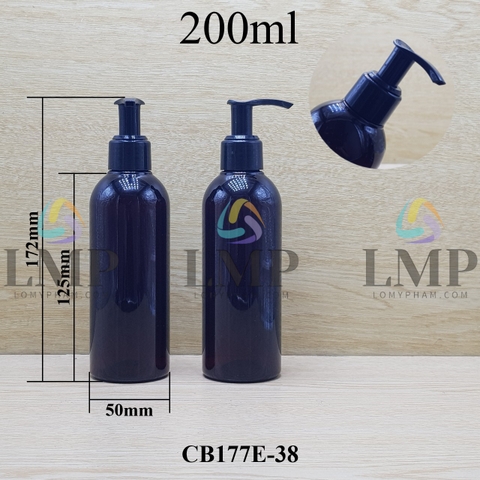 Chai 24g vai tròn vòi van trơn tự khóa 200ml