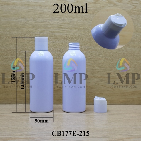 Chai 24g vai tròn nắp nhấn 200ml