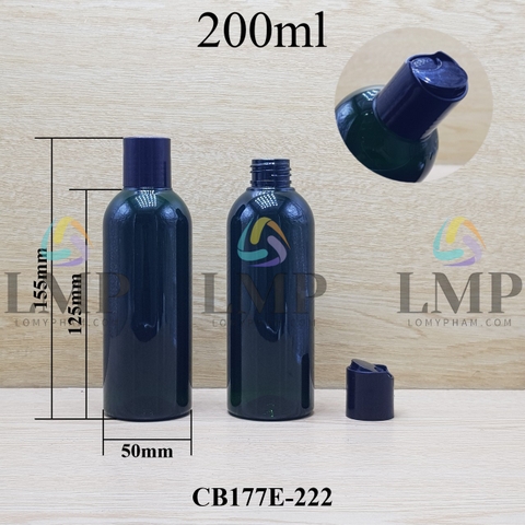 Chai 24g vai tròn nắp nhấn 200ml