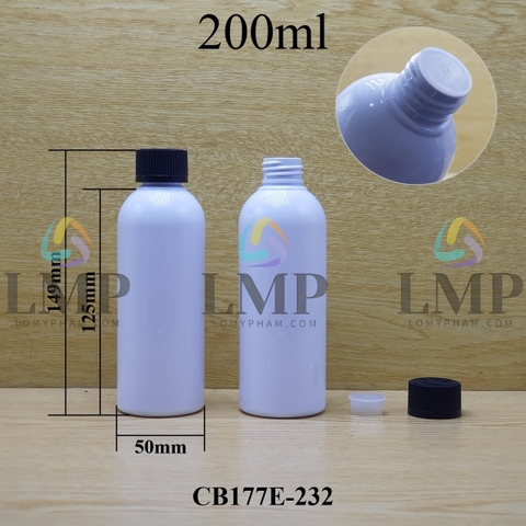 Chai 24g vai tròn nắp child resistant 200ml