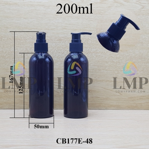 Chai 24g vai tròn vòi van sọc 200ml