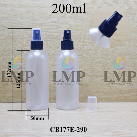 Chai 24g vai tròn phun sương 200ml