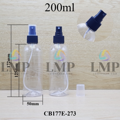Chai 24g vai tròn phun sương 200ml