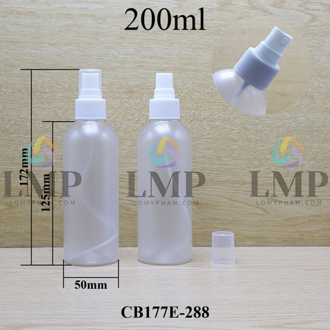 Chai 24g vai tròn phun sương 200ml