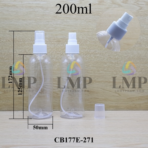 Chai 24g vai tròn phun sương 200ml