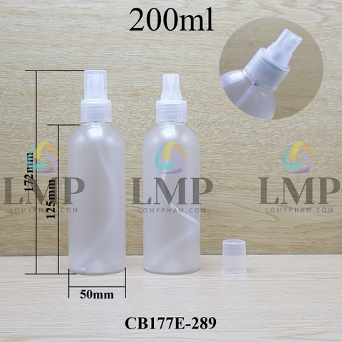 Chai 24g vai tròn phun sương 200ml
