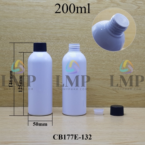 Chai 24g vai tròn nắp vặn sọc 200ml