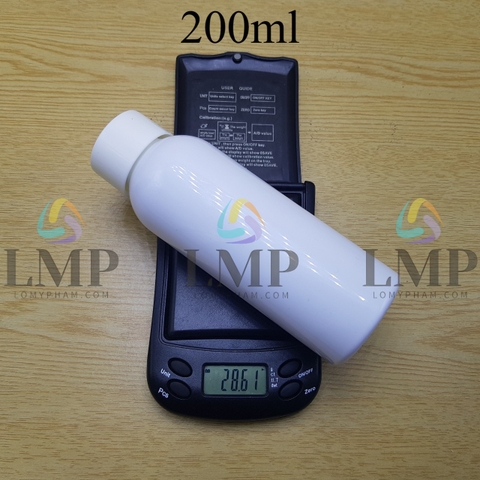 Chai 24g vai tròn nắp vặn tonner có núm 200ml