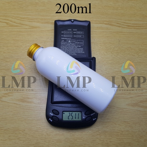 Chai 24g vai tròn nắp nhôm cuốn biên 200ml