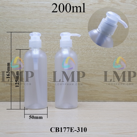 Chai 24g vai tròn vòi dài 200ml