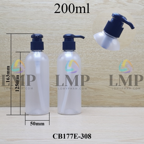 Chai 24g vai tròn vòi dài 200ml