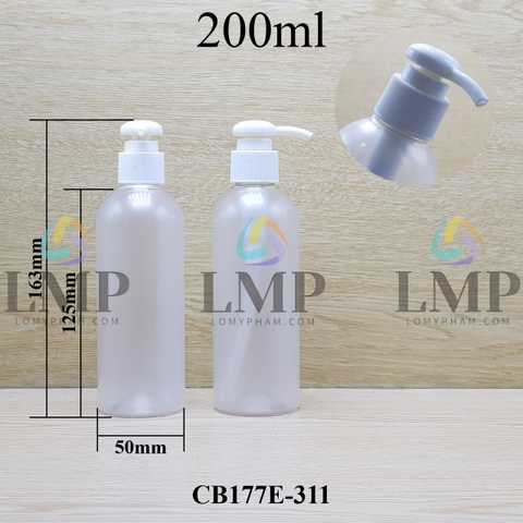 Chai 24g vai tròn vòi dài 200ml