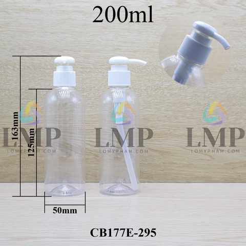 Chai 24g vai tròn vòi dài 200ml