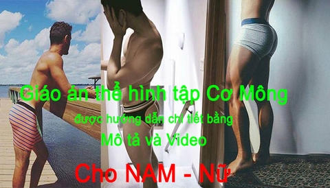 Giáo án thể hình tập Cơ Mông - hướng dẫn chi tiết bằng video, mô tả