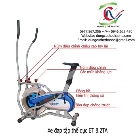 Xe đạp tập thể dục ET 8.2TA