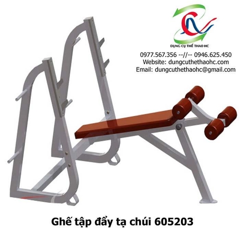 Ghế tập đẩy tạ chúi 605203