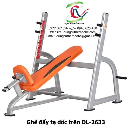 Ghế đẩy tạ dốc trên DL-2633