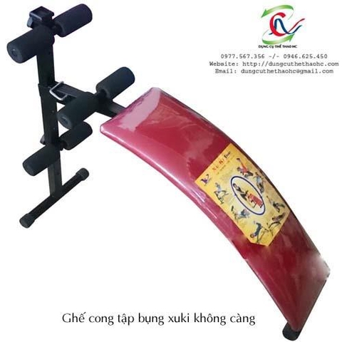 Ghế cong tập bụng xuki không càng