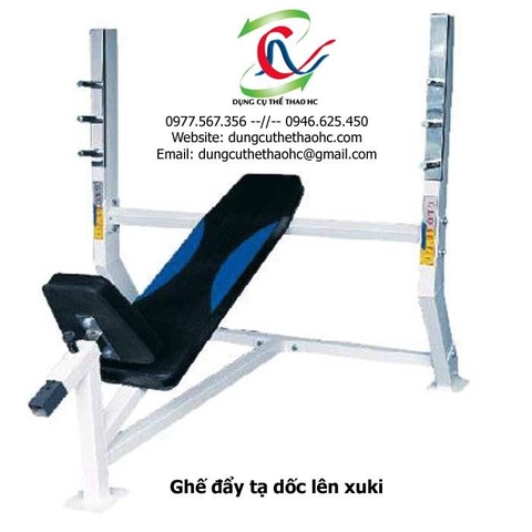 Ghế đẩy tạ dốc lên xuki