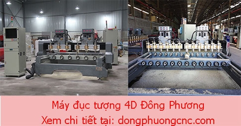 Dòng máy cnc kết hợp 2 trong 1 đục tượng gỗ 4d và khắc tranh 3d