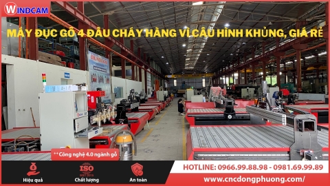 Máy đục gỗ 4 đầu "Cháy Hàng" nhờ cấu hình khủng, giá rẻ