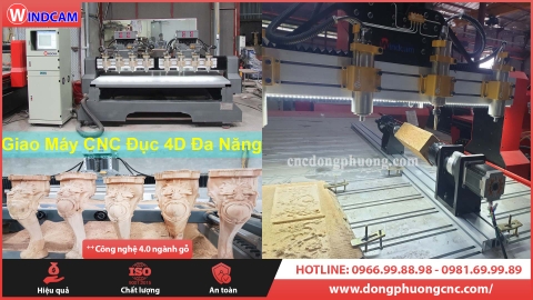 Nên mua máy CNC khắc gỗ 3D lắp trục A hay mua máy CNC 4 trục lắp mặt bàn nhôm?