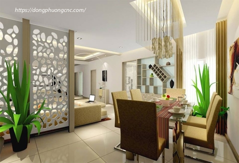 Những mẫu vách ngăn ấn tượng được tạo ra từ máy cnc làm quảng cáo