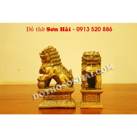 Con nghê bằng đồng, nghê đồng 7cm x 11cm