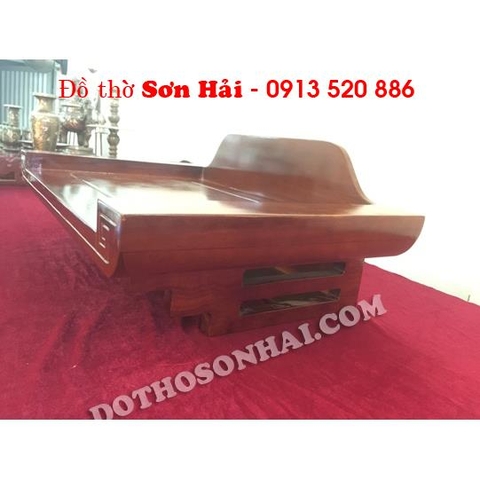 Mẫu bàn thờ treo tường đẹp, mẫu hiện đại, gỗ gụ, rộng x sâu = 107cm x 48cm